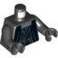 Набор LEGO Torso SW Layered Shirt, Robe Tie, Silver Neck Clasp Print / Black Arms / Black Hands, Черный
