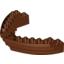 Набор LEGO Boat Hull Brick 16 x 10 x 3, Красно-коричневый