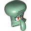 Набор LEGO Minifig Head Modified Squidward, Sand Green