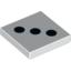 Набор LEGO Tile 2 x 2 with 3 Black Dots Print, Белый