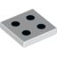 Набор LEGO Tile 2 x 2 with 4 Black Dots Print, Белый