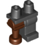 Набор LEGO Left Leg, Reddish Brown Pirate Peg Leg, and Black Hips, Черный