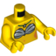 Набор LEGO Torso Pirate Mermaid Shell Bra and Star Necklace Print / Yellow Arms / Yellow Hands, Желтый