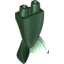 Набор LEGO Tail, Merman / Mermaid with White Scales Print, Темно-зеленый