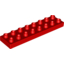 Набор LEGO Plate 2 x 8, Красный