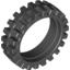 Набор LEGO Tire Offset Tread with Center Band, Черный