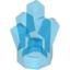 Набор LEGO Rock 1 x 1 Crystal 5 Point, Trans-Dark Blue