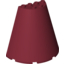 Набор LEGO Cone Half 8 x 4 x 6, Темно-красный