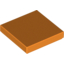 Набор LEGO Tile 2 x 2 with Groove, Оранжевый