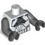 Набор LEGO Torso SW Armor Clone Trooper Clone Gunner Print / Dark Bluish Gray Arms / Black Hands, Белый