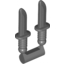 Набор LEGO 2 Knives on Sprue, Темный сине-серый