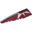 Набор LEGO Wedge 12 x 3 Left with SW White Stripe and Starburst Print [7751], Темно-красный