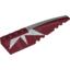 Набор LEGO Wedge 12 x 3 Right with SW White Stripe and Starburst Print [7751], Темно-красный