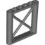 Набор LEGO Support 1 x 6 x 5 Girder Rectangular, Темный сине-серый
