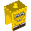 Набор LEGO Minifig Head Modified SpongeBob SquarePants with Half-Open Eyes Print, Желтый