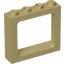 Набор LEGO Window 1 x 4 x 3 Train with Shutter Holes and Solid Studs on Ends, Tan
