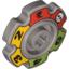 Набор LEGO Technic Tread Sprocket Wheel Small with Glatorian Game Print, Pearl Light Gray