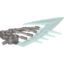 Набор LEGO Bionicle Weapon Ice Slicer with Trans-Light Blue Blade, Pearl Light Gray