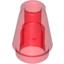 Набор LEGO Cone 1 x 1 [Top Groove], Прозрачный красный