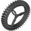 Набор LEGO Wheel Hard Plastic Spoked Giant Thin 160 x 28, Черный