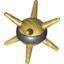 Набор LEGO Bionicle Thornax Fruit Spiked Ball with Black Band, Pearl Gold