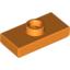 Набор LEGO Plate Special 1 x 2 with 1 Stud with Groove (Jumper), Оранжевый