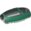 Набор LEGO Windscreen 10 x 6 x 3 Bubble Canopy Double Tapered with Dark Green Cockpit Cover Print [7683], Прозрачный черный