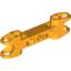 Набор LEGO Technic Axle and Pin Connector 2 x 7 with Two Ball Joint Sockets, Squared Ends and Axle Hole in Center, Bright Light Orange