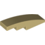 Набор LEGO Slope Curved 4 x 1 No Studs [Stud Holder with Asymmetric Ridges], Tan