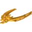 Набор LEGO Bionicle Weapon Double Curved Blade (Mata Nui Scarab Shield Half), Bright Light Orange