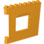 Набор LEGO Duplo Building Wall 1 x 8 x 6 with Window Opening, Hinge on Left, Bright Light Orange