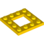 Набор LEGO Plate Special 4 x 4 with 2 x 2 Cutout, Желтый