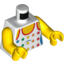Набор LEGO Torso White Top with Rainbow Stars Print / Yellow Arms / Yellow Hands, Белый