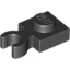 Набор LEGO Plate Special 1 x 1 with Clip Vertical [Thick Open O Clip], Черный