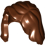 Набор LEGO Minifig Hair Female Mid-Length with Part over Front of Right Shoulder, Красно-коричневый