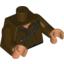 Набор LEGO Torso Indiana Jones Tattered Shirt with Thin Sash Print / Dark Brown Arms / Flesh Hands, Темно-коричневый