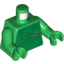 Набор LEGO Torso Alien with Skeletal Spine and Ribs Print / Green Arms / Green Hands, Зеленый