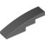 Набор LEGO Slope Curved 4 x 1 No Studs [Stud Holder with Asymmetric Ridges], Темный сине-серый