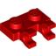 Набор LEGO Plate Special 1 x 2 with Clips Horizontal [Thick U-Clips], Красный