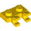 Набор LEGO Plate Special 1 x 2 with Clips Horizontal [Open O Clips], Желтый
