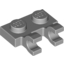 Набор LEGO Plate Special 1 x 2 with Clips Horizontal [Thick U-Clips], Светлый сине-серый