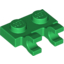 Набор LEGO Plate Special 1 x 2 with Clips Horizontal [Thick U-Clips], Зеленый
