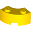 Набор LEGO Brick, Round Corner 2 x 2 Macaroni with Stud Notch and Reinforced Underside (New Style), Желтый