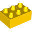Набор LEGO Brick 2 x 3, Желтый