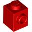 Набор LEGO Brick Special 1 x 1 with Stud on 1 Side, Красный