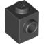 Набор LEGO Brick Special 1 x 1 with Stud on 1 Side, Черный