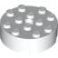 Набор LEGO Brick Round 4 x 4 [Centre Hole], Белый