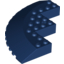 Набор LEGO Brick, Round Corner 10 x 10 with Slope 33В° Edge, Axle Hole, Facet Cutout, Темно-синий