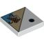 Набор LEGO Tile 2 x 2 with 1 Black Dot and Pyramid Print, Белый