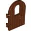 Набор LEGO Door 1 x 4 x 6 Round Top with Window and Keyhole, Reinforced Edge, Красно-коричневый